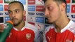 Mesut Ozil & Theo Walcott post-match interview - Arsenal 2 -1 Manchester City