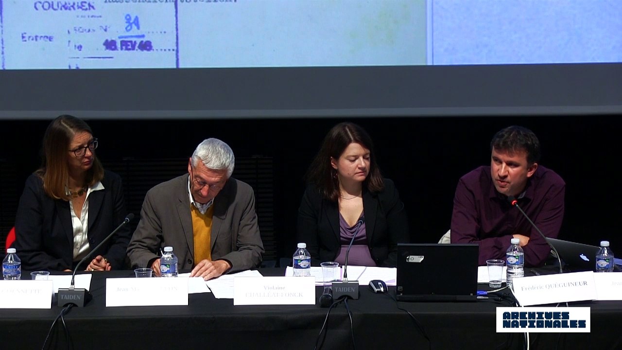 Première table ronde : la répression. Intervention de Frédéric Quéguineur.