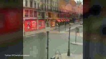 Eerie silence on Regent Street filmed by man stuck in office