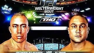 George St.Pierre V.S Bj Penn[UFC PS3 gameplay]
