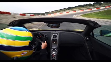 Bruno Senna teste la McLaren 675LT Spider