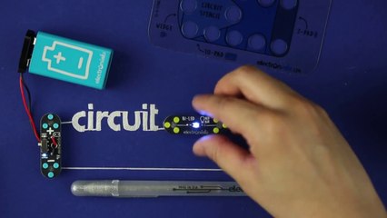 Crea circuitos fácilmente dibujándolos con tinta conductora