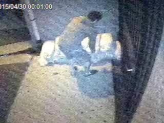 Surveillance video - Fridoon Nehad hiding knife sheath