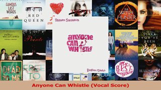 PDF Download  Anyone Can Whistle Vocal Score Download Online
