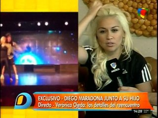 Maradona se reencontro con su hijo