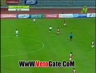 "اكرامى"يتألق ويتصدى لهدف امام حرس الحدود