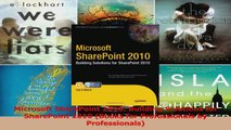 Microsoft SharePoint 2010 Building Solutions for SharePoint 2010 Books for Professionals Download