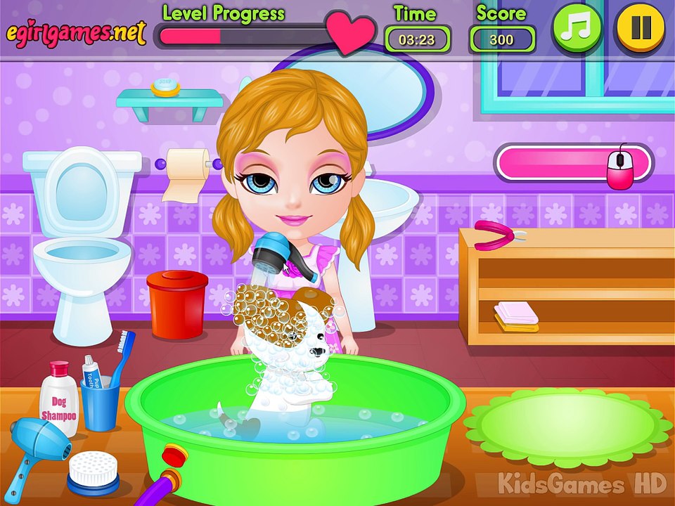 Baby Barbie Puppy Care Game - Baby Barbie Games for Kids - Dora the Explorer