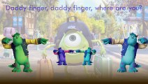 Monsters University 2 Finger Family Song Daddy Finger Nursery Rhymes Mike Wazowski Greek F