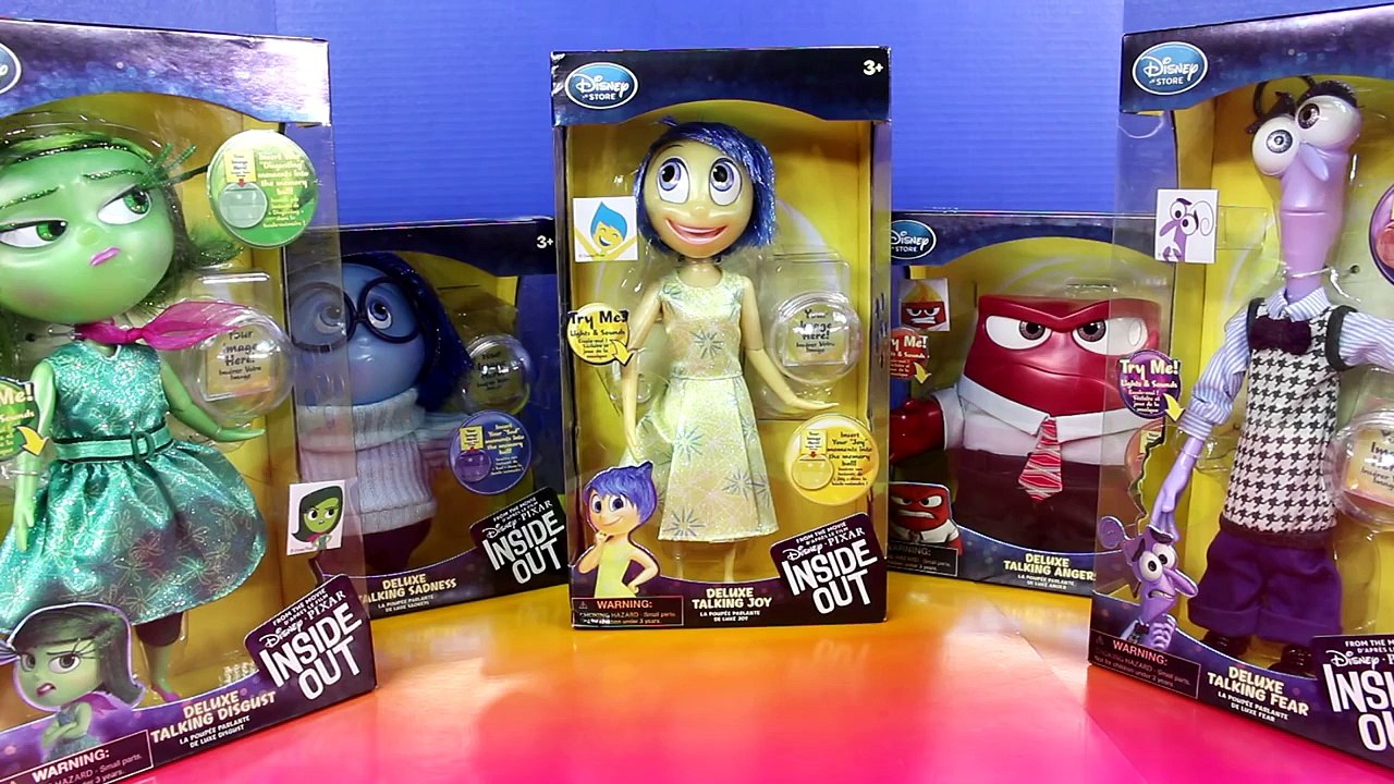 Disney Pixar Inside Out Disney Store Lights And Sounds Figures Joy Anger Sadness Disgust