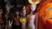 2013 Midsummer Lingerie Carnival with actress Danielle Harris body painted Vegas