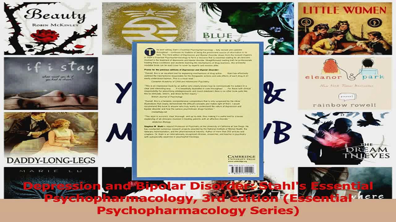 Download  Depression and Bipolar Disorder Stahls Essential Psychopharmacology 3rd edition Ebook Free