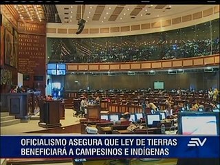 Se suspende nuevamente debate de la Ley de Tierras