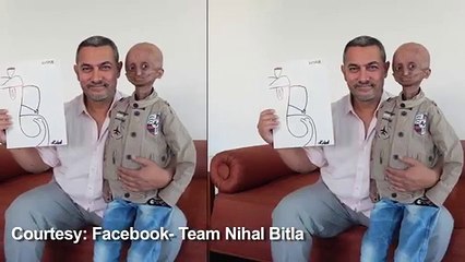 Aamir Khan Meets Fan With Progeria