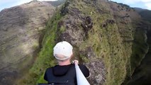 Is this the scariest selfie video ever, Hair-raising GoPro footage shows daring climber hiking up a perilous mountain ridge so dangerous the authorities beg people not to go near it