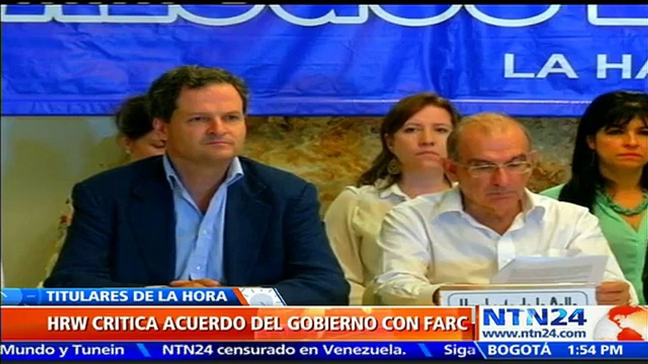 HRW denuncia que Acuerdo de Víctimas de Colombia es "una piñata de impunidad" y está lleno "de promesas vacías"