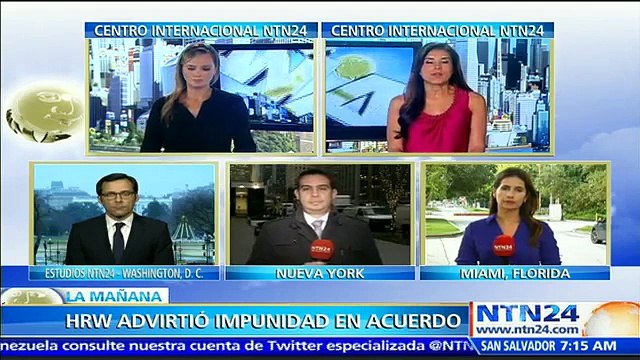 HRW presentará informe sobre reciente diálogos de paz entre Gobierno colombiano y FARC