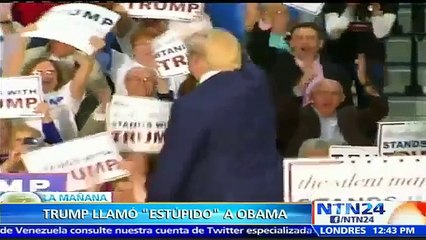 Donald Trump volvió a arremeter contra Barack Obama