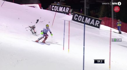 Un drone manque de tomber sur Marcel Hirscher