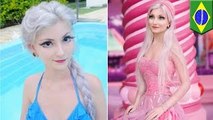 Brazilian Barbie doll: Elsa lookalike claims her 20-inch waist, 32F boobs are natural - To