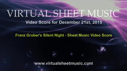 Franz Gruber's Silent Night - String Quartet Sheet Music Video Score