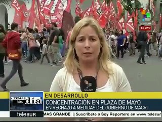 Argentina: nueva protesta en Plaza de Mayo contra medidas de Macri