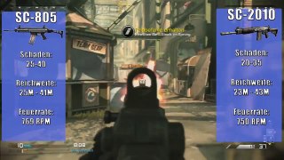 SC 2010 vs SC 805 Waffen Statistiken Call Of Duty Ghosts [HD+]