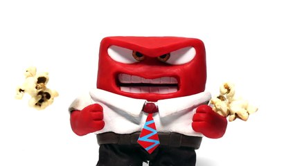 Inside Out Anger Play doh STOP MOTION playdo video Ira Claymation