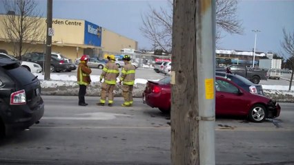 La scène de lAccident sur Welland Ave.