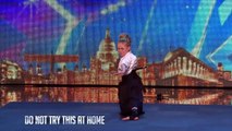 Don't mess with karate kid Jesse - Audition Week 2 - Britain's Got Talent 2015 all judges and audience stands for her