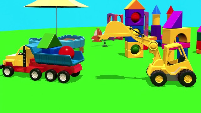 Çizgi Film Akıllı Excavator Dodo figürleri öğreniyor (Üçgen prizması) Bölüm 6