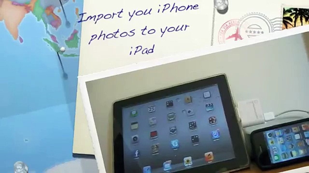 How to import photos from an iPhone 4 to an iPad
