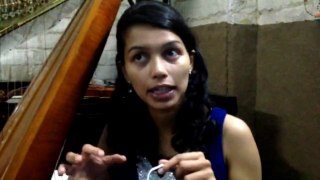 Pedal harp player Meagan Pandian: BBC Hindi