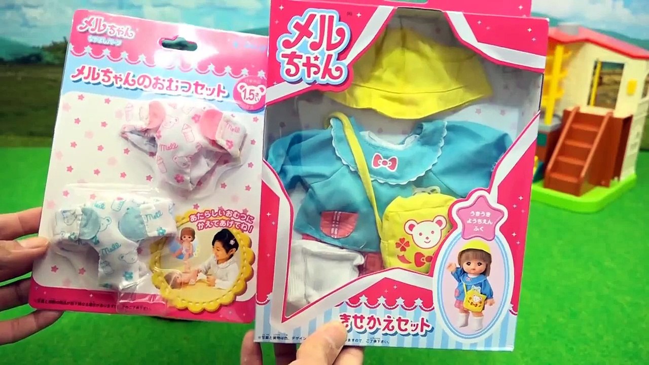 アンパンマン 人形にメルちゃんの服を着せてみよう♪