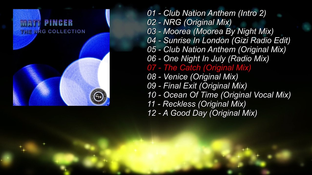 Matt Pincer - The NRG Collection - track previews