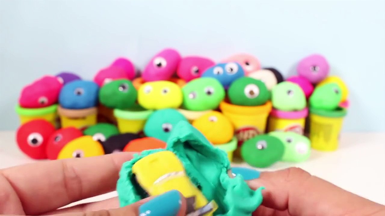 Play Doh Eggs Surprise Eggs Huevos Sorpresa Disney Peppa Pig Mickey Mouse Princesses Angry