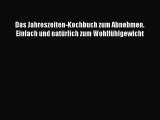 Das Jahreszeiten-Kochbuch zum Abnehmen. Einfach und natürlich zum Wohlfühlgewicht PDF Herunterladen