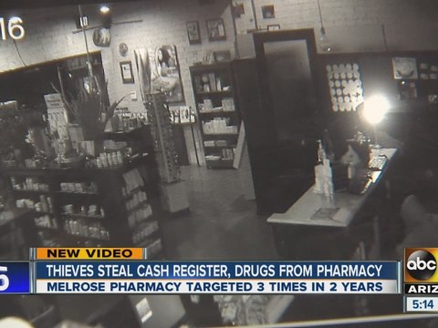 Phoenix pharmacy targeted by robbers for third time