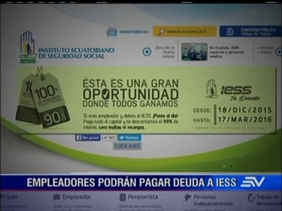Empresas podrán pagar deuda al IESS