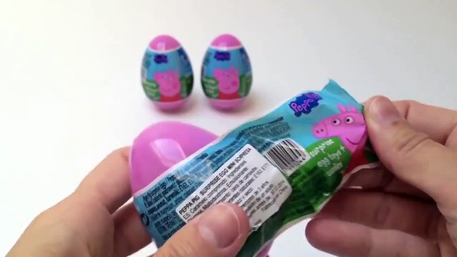 huevo 4 Peppa Pig Surprise Eggs Unboxing - Kidstvsongs Toy Review Kinder Sorpresa