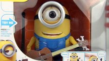 Minions 8 Talking & Guitar Playing Minion Stuart Funny Toy Review Unboxing Thinkway Toys