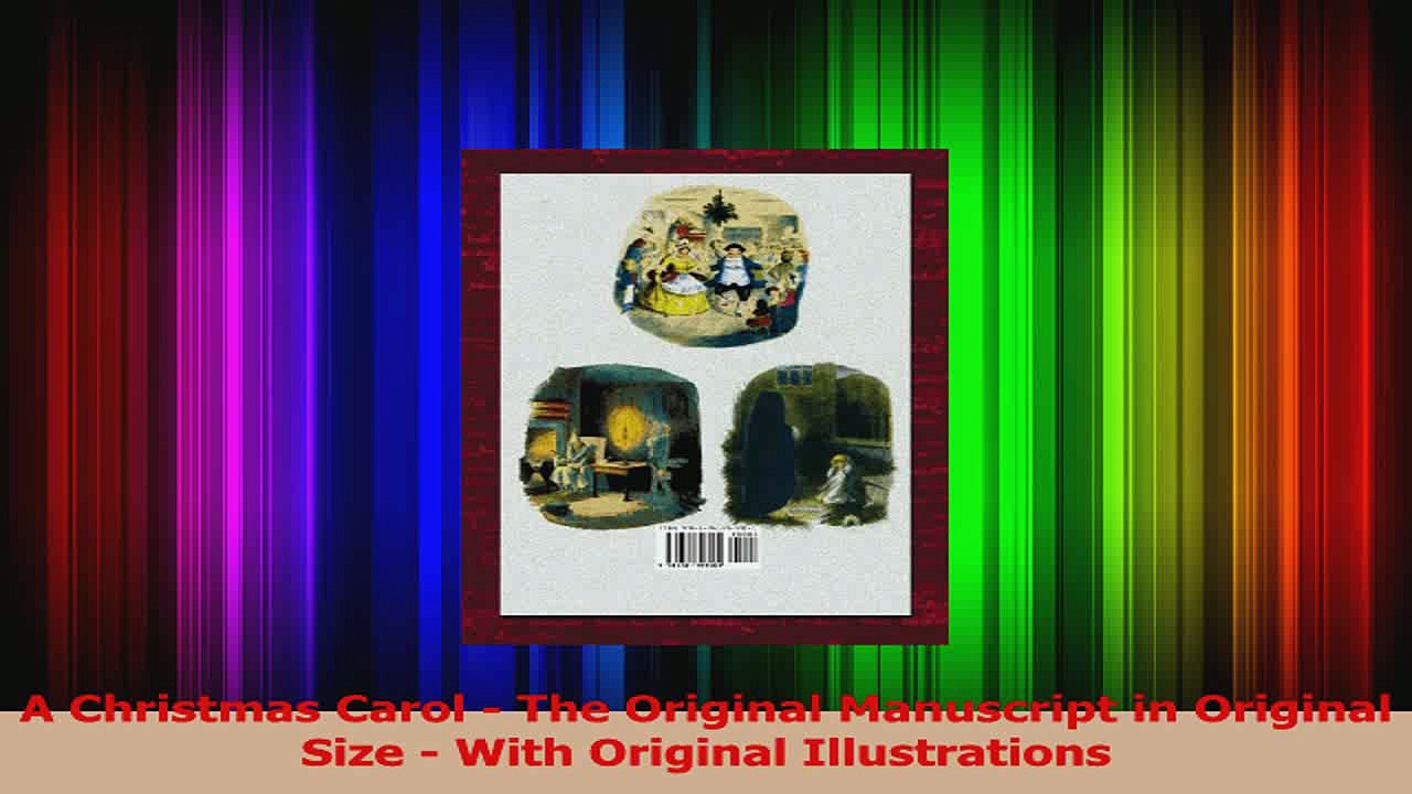 A Christmas Carol  The Original Manuscript in Original Size  With Original Illustrations Download