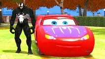 Rhymes ft Venom Playtime w/ Custom Spiderman Disney Lightning McQueen CARS