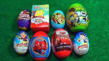 1 of 8 Surprise Eggs Surprise Egg Disney Pixar Cars! Toy Guido and stickers Lightning McQu