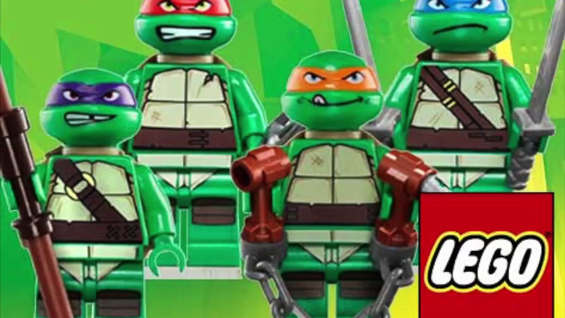 Lego Teenage Mutant Ninja Turtles All figures in action TMNT