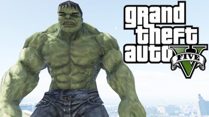 GTA V: HULK GONE MAD - THE INCREDIBLE HULK (MOD)