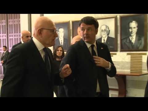 Libano - Renzi incontra il premier libanese Tammam Salam (22.12.15)