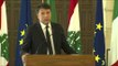 Libano - Conferenza Stampa congiunta Renzi   Tammam Salam (22.12.15)