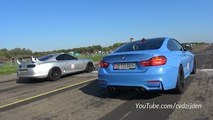 Toyota Supra vs. BMW M4 vs. BMW M3 G-Power vs. 9ff Porsches