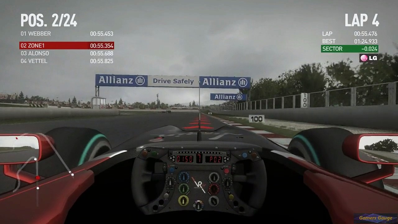 F1 2010 - S1 R5 Spain Catalunya reloaded, qualifying gameplay